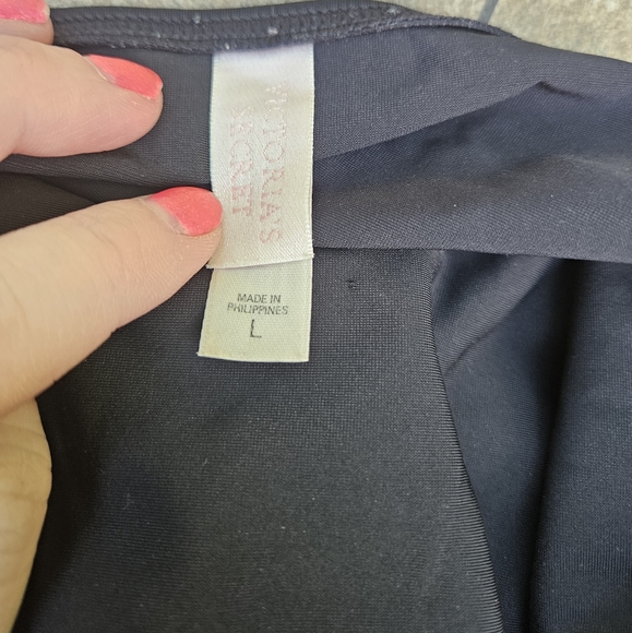 Victoria's Secret black halter tankini set size large - Picture 3 of 4